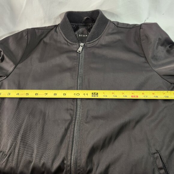 Bernardo Jacket Womens Small Black Bomber Military Full Zip Boho Coat Pockets - Picture 10 of 14
